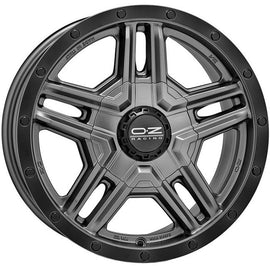 Cerchio in lega OZ Racing RALLY ADVENTURE 17x8 ET45 5x120 MATT GRAPHITE / BLACK LIP CERTIFICATO NAD