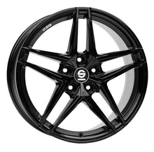 Load image into Gallery viewer, Cerchio in lega SPARCO RECORD 17x7.5 ET27 5x112 GLOSS BLACK CERTIFICATO NAD