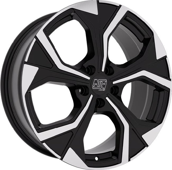 Cerchio in Lega MSW 43 19x8 ET40 5x114 GLOSS BLACK FULL POLISHED CERTIFICATO NAD