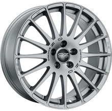 Carica l&#39;immagine nel visualizzatore di Gallery, Cerchio in lega OZ Racing SUPERTURISMO GT 17x8 ET40 5x120 GRIGIO CORSA BLACK LETTERING CERTIFICATO NAD