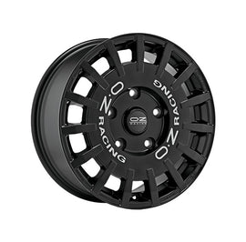 Cerchio in lega OZ Racing RALLY RACING VAN 18x8 ET45 5x120 MATT BLACK SILVER LETTERING CERTIFICATO NAD