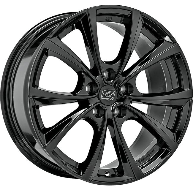 Cerchio in Lega MSW 27T 20x9.5 ET45 5x114 GLOSS BLACK CERTIFICATO NAD