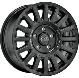 Cerchio in lega OZ Racing RALLY RAID 18x8.5 ET25 6x139 MATT BLACK SILVER LETTERING CERTIFICATO NAD