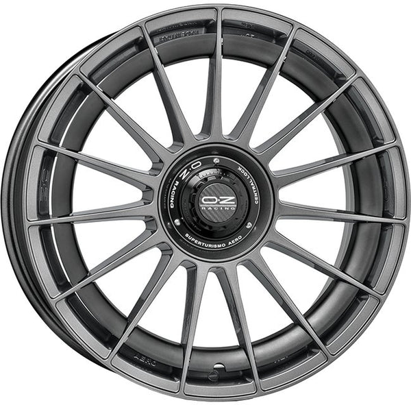 Cerchio in lega OZ Racing SUPERTURISMO AERO 20x8.5 ET45 5x112 STAR GRAPHITE CERTIFICATO NAD