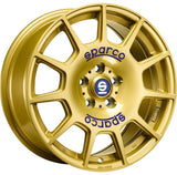 Cerchio in lega SPARCO TERRA 17x7.5 ET48 5x100 RACE GOLD BLUE LETTERING CERTIFICATO NAD