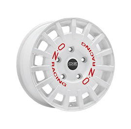 Cerchio in lega OZ Racing RALLY RACING VAN 18x7.5 ET48 5x160 RACE WHITE RED LETTERING CERTIFICATO NAD