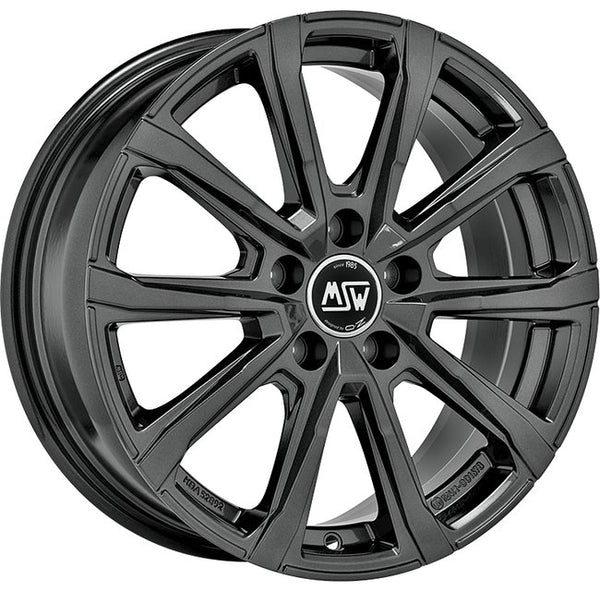 Cerchio in Lega MSW 79 16x6.5 ET40 5x100 GLOSS DARK GREY CERTIFICATO NAD