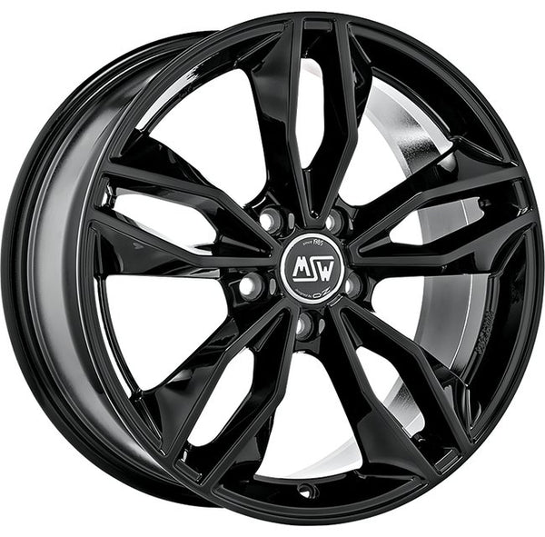 Cerchio in Lega MSW 71 19x8.5 ET46.5 5x114 GLOSS BLACK CERTIFICATO NAD