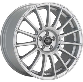 Cerchio in lega OZ Racing SUPERTURISMO LM 18x7.5 ET50 5x112 MATT RACE SILVER BLACK LETTERING CERTIFICATO NAD