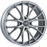 Cerchio in lega OZ Racing ITALIA 150 4F 17x7 ET42 4x100 MATT RACE SILVER DIAMOND CUT CERTIFICATO NAD