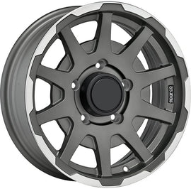 Cerchio in lega SPARCO DAKAR 16x5.5 ET5 5x139 MATT DARK GREY LIP POLISHED CERTIFICATO NAD