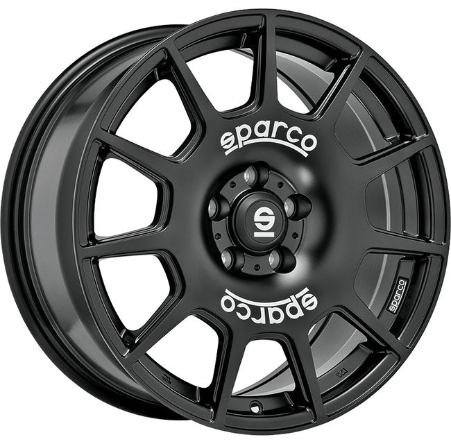 Cerchio in lega SPARCO TERRA 17x7.5 ET45 5x114 MATT BLACK WHITE LETTERING CERTIFICATO NAD