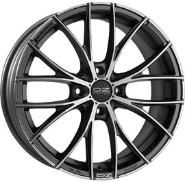 Cerchio in lega OZ Racing ITALIA 150 4F 17x7 ET42 4x100 MATT DARK GRAPHITE DIAMOND CUT CERTIFICATO NAD