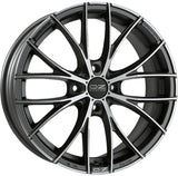 Cerchio in lega OZ Racing ITALIA 150 4F 17x7 ET42 4x100 MATT DARK GRAPHITE DIAMOND CUT CERTIFICATO NAD