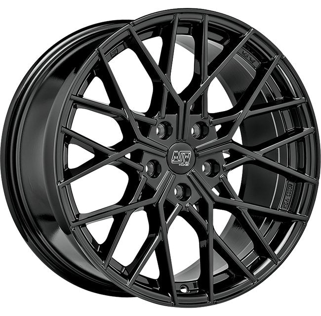 Cerchio in Lega MSW 74 20x8.5 ET20 5x112 GLOSS BLACK CERTIFICATO NAD