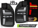 Fanali Posteriori LED BAR Neri sequenziali per VW T5 10-15