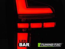 Load image into Gallery viewer, Fanali Posteriori LED BAR Neri SMOKE sequenziali per VW T5 10-15