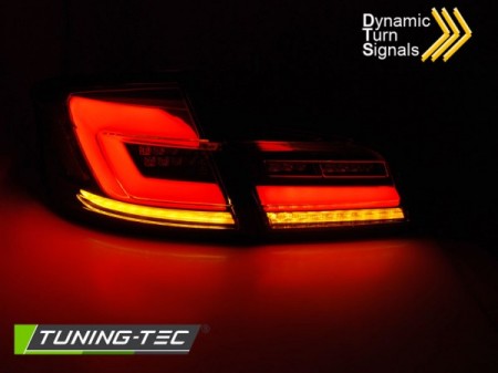 Fanali Posteriori LED BAR sequenziali SMOKE Neri per BMW Serie 5 F10 10-16