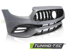 Paraurti Anteriore Sportivo con Fori Sensori di Parcheggio Neri per MERCEDES W213 20-23