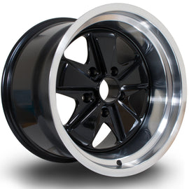 Cerchio in Lega Rota PSD 17x11 5x130 ET16 Black Polished Lip