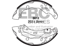 Ganascia Freno EBC Posteriore DACIA Logan 0.9 Turbo Cv  dal 2012 al 2015 Pinza  Diametro disco 203mm