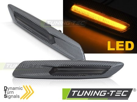 Frecce Parafanghi CARBON SMOKE sequenziali LED per BMW Serie 5 F10/F11 10-13