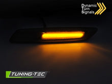 Load image into Gallery viewer, Frecce Parafanghi CARBON SMOKE sequenziali LED per BMW Serie 5 F10/F11 10-13