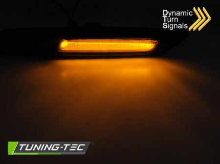 Frecce Parafanghi Neri SMOKE sequenziali LED per BMW Serie 5 F10/F11 10-13
