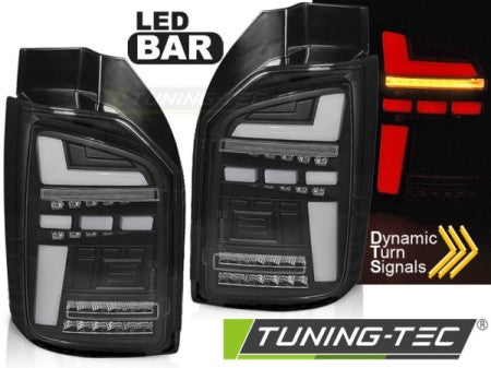Fanali Posteriori LED BAR Neri sequenziali per VW T6,T6.1 15-21 OEM LED