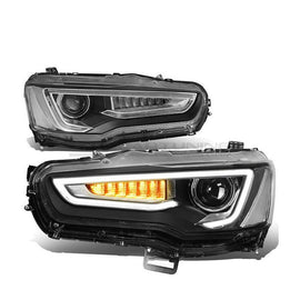 Fari Anteriori Interno Nero Mitsubishi Lancer 10,Lancer Evolution 10