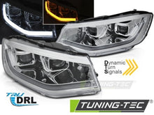 Load image into Gallery viewer, Fari Anteriori TUBE LIGHT CHROME DRL sequenziali per VW CADDY 20-