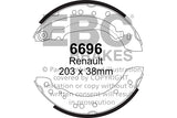 Ganascia Freno EBC Posteriore DACIA Logan 1.2 Cv  dal 2009 al 2012 Pinza  Diametro disco 0mm