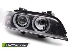 Fari Anteriori XENON ANGEL EYES Neri per BMW Serie 5 E39 LCI 00-03