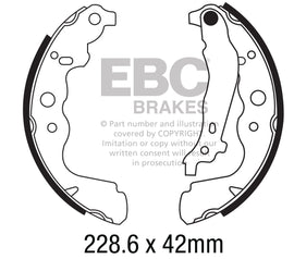Ganascia Freno EBC Posteriore DACIA Dokker 1.2 Turbo Cv  dal 2012 al 2021 Pinza  Diametro disco 229mm
