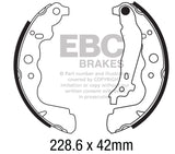 Ganascia Freno EBC Posteriore DACIA Dokker 1.2 Turbo Cv  dal 2012 al 2021 Pinza  Diametro disco 229mm