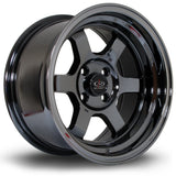 Cerchio in Lega Rota Grid V 15x8 4x100 ET0 Hyper Black