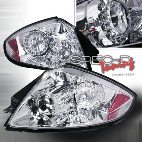 Mitsubishi Eclipse 06-07 Fanali Posteriori Chrome LED [SR]