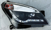 Load image into Gallery viewer, Opel Astra H 04+ Fari Anteriori R8 Style a LED Neri V1