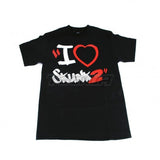 SKUNK2 I HEART SKUNK2 T SHIRT BLACK