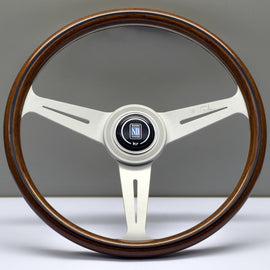 Volante Nardi Classic ND36, Legno, Raggi satinati, 40 mm Dish (Large Hub)