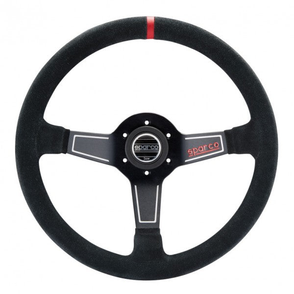 Sparco L575 Volate 63 mm Piatto Camoscio nero Raggi neri
