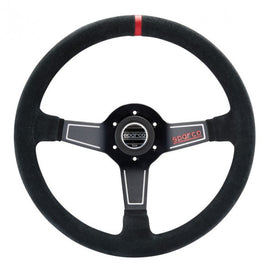 Sparco L575 Volate 63 mm Piatto Camoscio nero Raggi neri