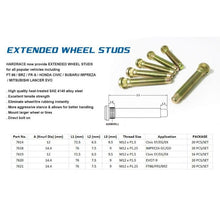 Load image into Gallery viewer, Hardrace Colonnette RUOTA allungate M12XP1.5 20PCS/SET - Honda CIVIC EF/EG/EK