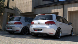 Diffusore posteriore VW GOLF 6 con 2 foro scarico