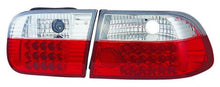 Carica l&#39;immagine nel visualizzatore di Gallery, Honda Civic EG 92-95 3 Porte Hatchback Fanali Posteriori Rossi/Trasparenti G4 LED