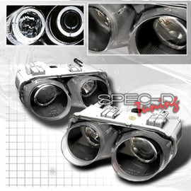 Honda Integra DC2 98-01 Fari Anteriori Neri Angel eye Proiettori G6