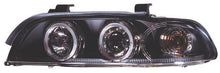 Carica l&#39;immagine nel visualizzatore di Gallery, BMW Serie 5 E39 96-03 Fari Anteriori Angel Eye Neri V1