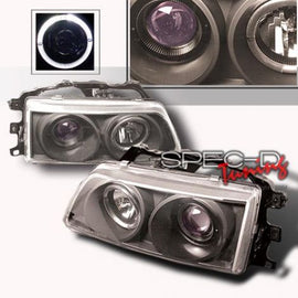 Honda Civic EF EE/CRX ED EE 88-89 Proj. Fari Anteriori Neri [SR]