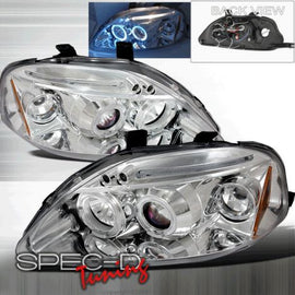 Honda Civic EK EJ 99-00 LED Fari Anteriori Chrome [JY]