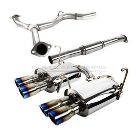 Sistema di Scarico Cat-back Terminali Bruciati Acciaio Subaru Impreza GE GV GJ